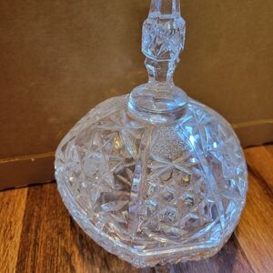 VINTAGE glass candy dish